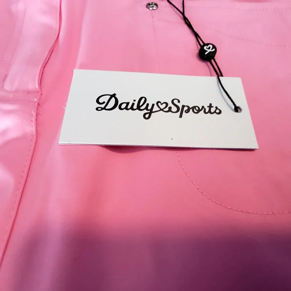 Daily Sports Womens Pink Sky Golf Shorts Size4 Button and zip front closure - Picture 7 of 15